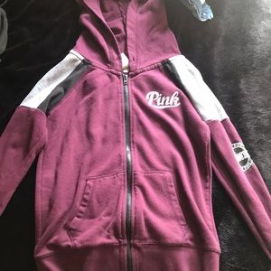 Pink brand zip up jacket